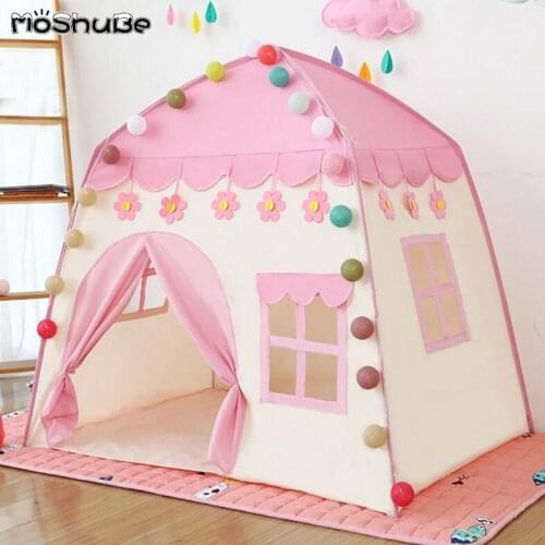 Baby Tent Portable Princess Game tipi Children Castle Play House Kid Gift Outdoor Indoor Beach Tent Ball Pool For Kids gifts