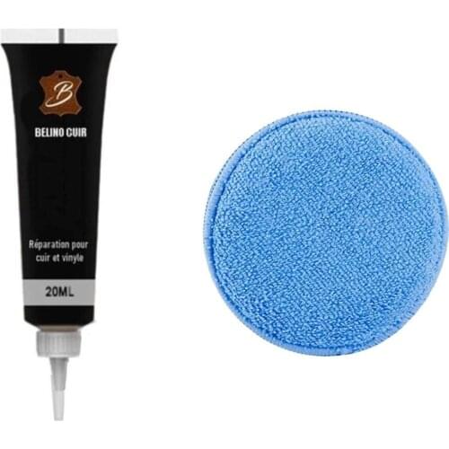 1pcs Car Seat Leather Repair Gel Home Complementary Repair Refurbishing Cream Paste Advanced Leather Cleaner with Sponge