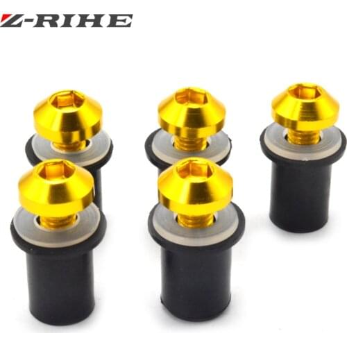 M5 Motorcycle Windshield Windscreen Bolt Screw Nut Fastener Kit For Kawasaki z800 z750 z250 z1000 er6n er6f Z1000 yamaha