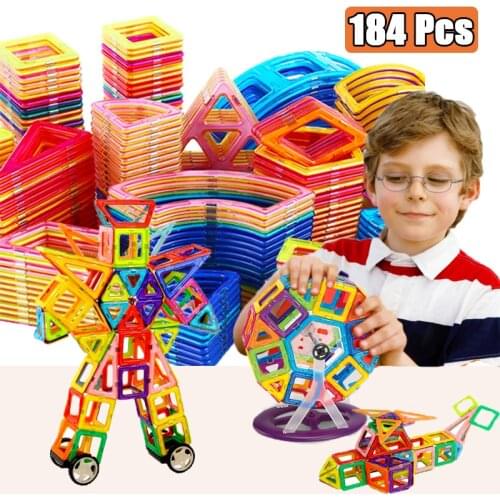 DIY Mini Size Magnetic Designer Construction Set Model Building Toy Magnets Magnetic Blocks Educational Toys For Children Gifts
