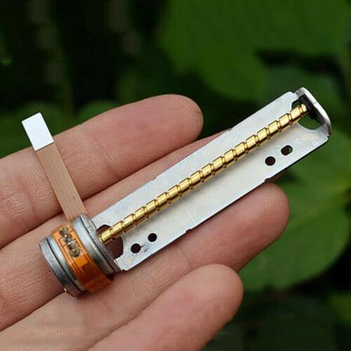 Mini 15mm 2-phase 4-wire Stepping Stepper Motor 56mm Long Linear Screw Shaft 9.4 ohms