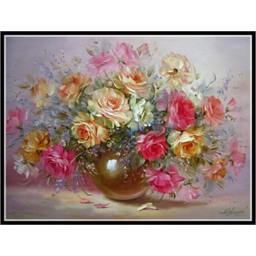 Golden Panno,Needlework,Embroidery,DIY Floral Painting,Cross stitch,kits,14ct Fantasy home Cross-stitch,Sets For Embroidery