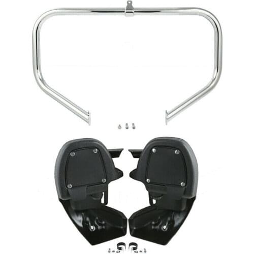 Motorcycle Lower Vented Leg Fairings Engine Guard Bar For Harley Touring Road King Road Glide FLHT 2009-2013