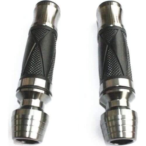 Pair Universal MOTORCYCLE RUBBER 7/8" HAND GRIPS W/ Barend FOR Sports Bike Dirt Bike Ninja 650 1000 300 KX KLX Honda CBR