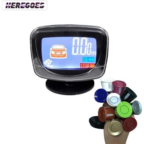 Parking Sensor Auto Parktronic Kit LCD Display with 4 Sensors Reverse Parking Sensors Backup Radar Car Detector Monitor System