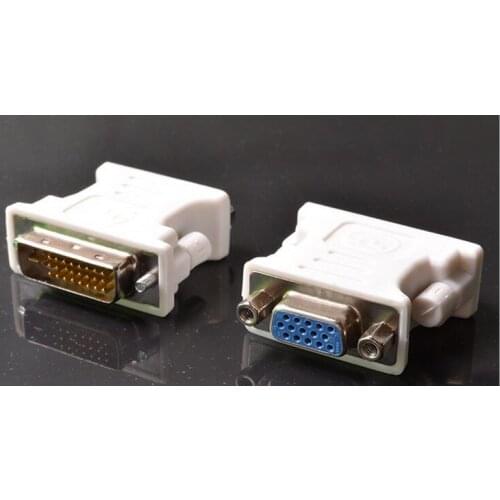 DVI male (24+5) to VGA 15 female conversion head connector