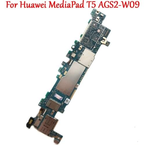 Full Work Original Unlock Motherboard For Huawei MediaPad T5 10 WI-FI LTE 10.1 AGS2-W09 Mainboard Logic Circuit Electronic