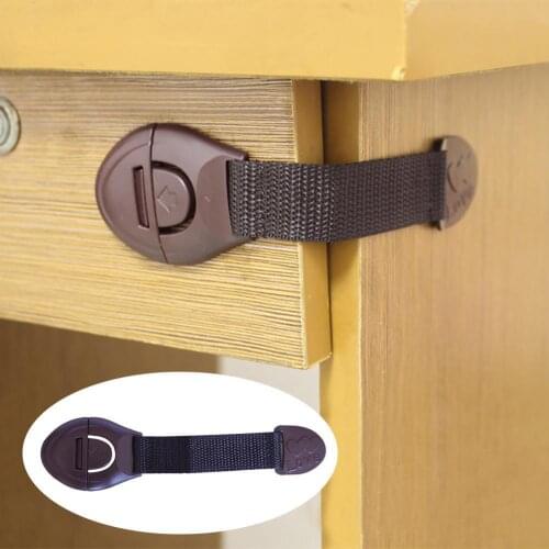 Rotatable Adhesive Cabinet Drawer Fridge ABS Children Baby Safety Lock Latch Drawer Door Fridge Blockers Lock For Children