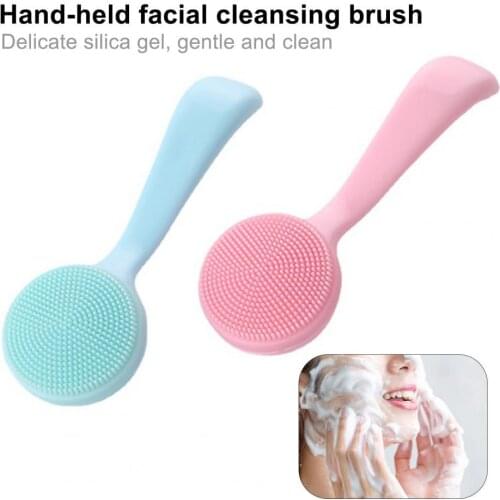 Facial Cleansing Brush Skin-friendly Blackhead Removing Handheld Gentle Exfoliating Facial Cleansing Brush for Girl