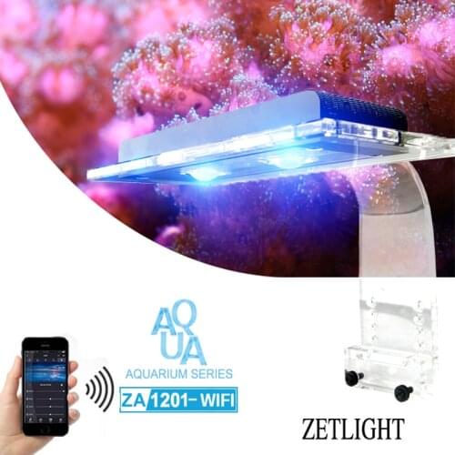 Zetlight AQUQ WIFI LED. ZA1201WIFI Full spectrum seawater coral lamp, through APP control light .SPS LPS coral LED light