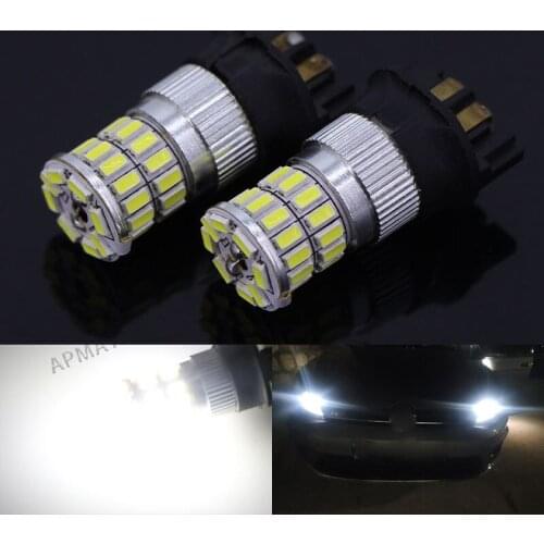 2Pcs PW24W PWY24W LED Bulbs For Audi BMW Volkswagen Turn Signal Light Daytime Running Light DRL Amber yellow White