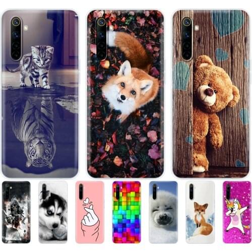 For Realme 6 Realme 6 Pro Realme 6s Realme 6i Case Silicon Soft TPU Back Phone Cover For OPPO Realme6 6Pro 6S 6i Protective Bags