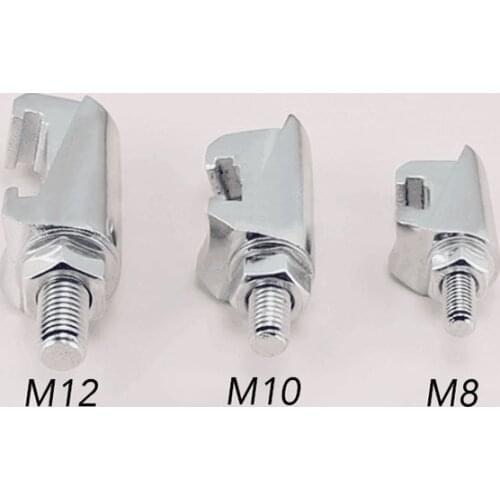 Carbon Steel M8 M10 M12 Mirror Polishing Vacuum Double Side Clamp Hook Bolt ISO Hook Groove Hook Type Clamp Caliper Screw