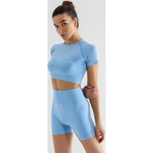 Women Seamless Yoga Pants Workout Hip-lift Gym Clothing Short Super Elastic Sport Shorts High Waist Running Leggings Sports 2021