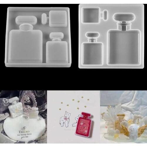 1Pcs 3 Size Crystal Silicone Perfume Bottle Mold Crafts Casting UV Epoxy Resin Molds for DIY Silicone Resin Jewelry Making Tool