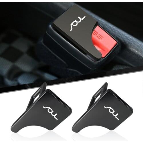 Car Styling For Kia Soul 2010 2011 2017 2018 Accessories Hidden Car Safety Seat Belt Buckle Clip 1PCS