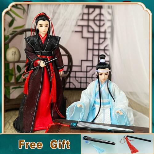 30CM The Untamed Dolls Lan WangJi/Wei WuXian Boy BJD 1/6 Jointed Doll Male Toy Doll Kids Toys for Children Birthday Gift
