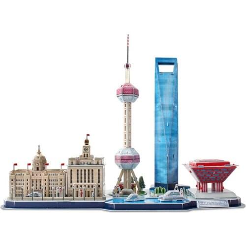 3d Paper Puzzle Model Building Architectures Puzzle Toy Educational Developmental Children Jeux Enfant Educatif Child Toy AB50PT