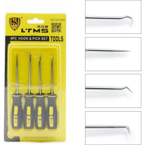 4Pcs/Set Durable Car Hook Oil Seal O-Ring Seal Remover Pick Set Craft Hand Tools