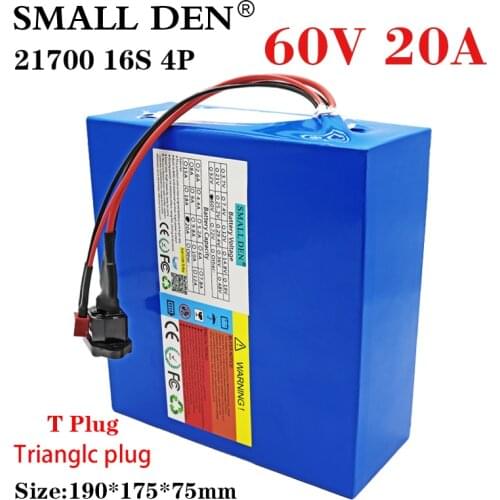 60V 20Ah 16S4P 21700 lithium Battery pack 1000-2500W High power&Capacity 67.2v Electric bicycle scooter Motorcycle ebike battery