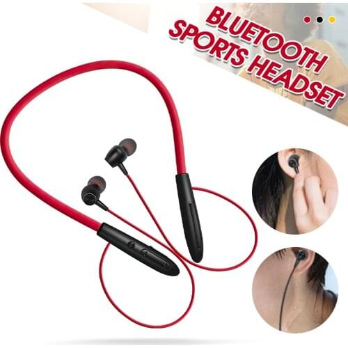 TRAVOR Wireless Neck Hanging Headset Portable Magnetic Bluetooth Earphone HiFi Stereo In-ear Sports Headphones for Smartphone