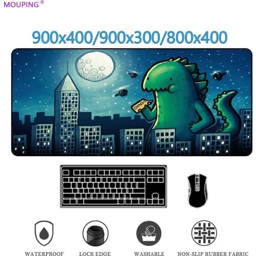 Cartoon Mouse Pad Monster Pc Gamer Girl Keyboard Carpet Anime Mousepad Large Desk Mat Gaming Accessories Computer Table Rubber