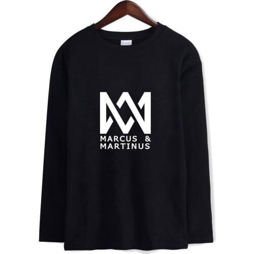 Marcus Martinus Print T shirt T shirt Men/Women Hip Hop Long Sleeve T-shirt Tops Marcus and Martinus Plus Size T shirts Clothes