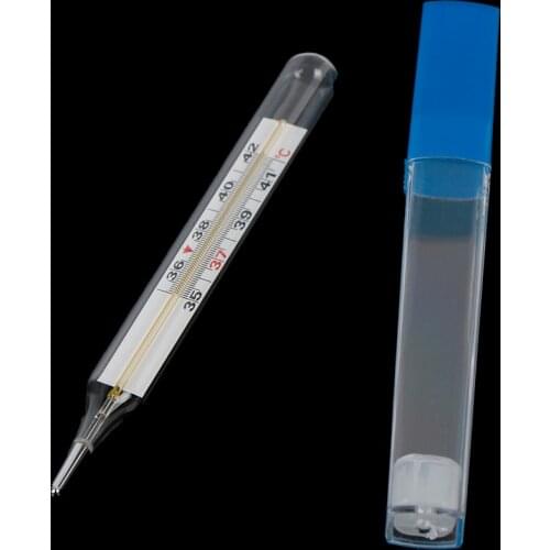 Medical Mercury Glass Thermometer Large Screen Clinical Medical Temperature Tool Drop Shipping