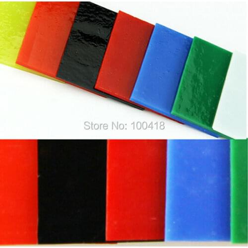 Wholesale 1bag/7color art glass Bullseye Glass for making glass jewely in microwave kiln