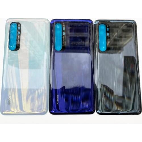 Original For Xiaomi Mi 10 lite M2002F4LG M1910F4G Gorilla Glass 5 Rear Housing Cover Back Door Replacement Hard Battery Case