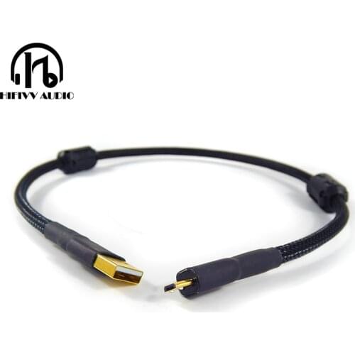 OTG usb line hifi USB cable Dual magnetic ring Gold-plated amplifier DAC cable USB A to micro USB