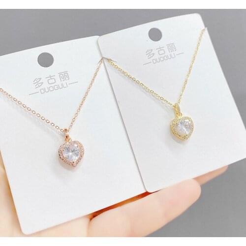 18K Gold or Rose Gold Cubic Zirconia Pendant Necklace for Women Mother of The Groom Necklace From Bride Jewelry Gifts for Her