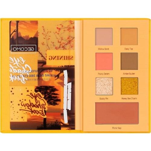 Mode eyeshadow palette 7 color matte shimmer paleta de sombras eye shadow makeup palette sombra de ojos maquillage sombra beauty