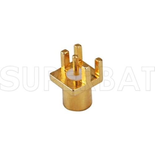 Superbat 10pcs MCX End Launch Jack Female PCB Mount RF Connector Goldplated