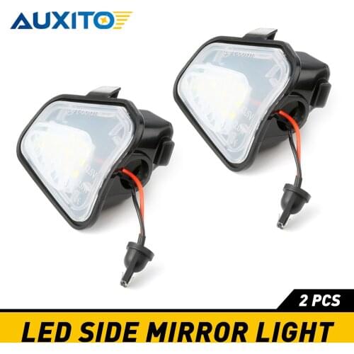 AUXITO 2PCS Under Side Mirror LED Light No Error Led Bulb Car Lamp For Volkswagen VW Passat EOS CC Santana MK3 Jetta MK6