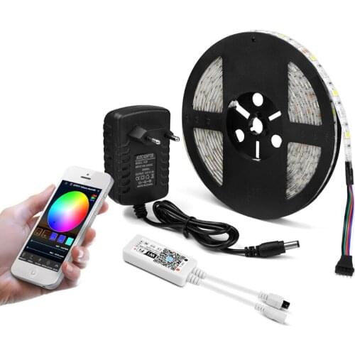 LED Strip light lamp christmas decorations for Home WIFI Control Under Cabinet RGB flexible Ribbon Diode Tape controller kitchen