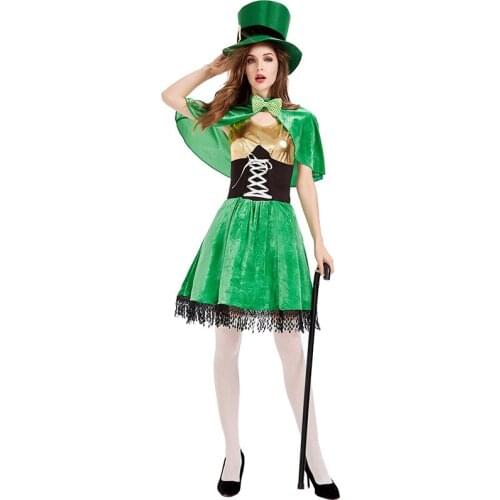 Wansheng Costume Show Western European Country Festival St. Patricks Day Irish Goblin Dwarf Performance Costume