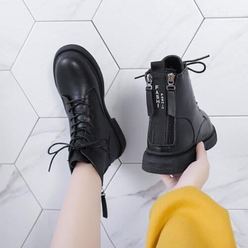 COOTELILIl 2019 New Women Boot Fashion Women Ankle Boots Zip Winter Warm Shoes Boots Feminina Female Ankle Boots Women Botas