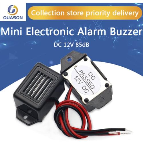 Alarm Buzzer DC 12V 85dB Mini Electronic Alarm Buzzers Constant Tone