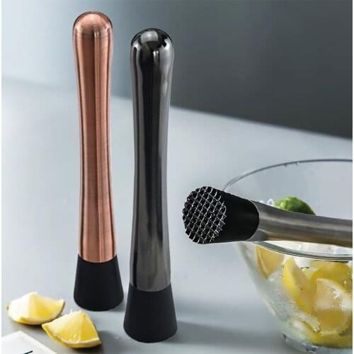 1PC Bar Cocktail Muddler Stainless Steel Bar Mixer DIY Drink Fruit Muddler Crushed Ice Barware Bar Tool