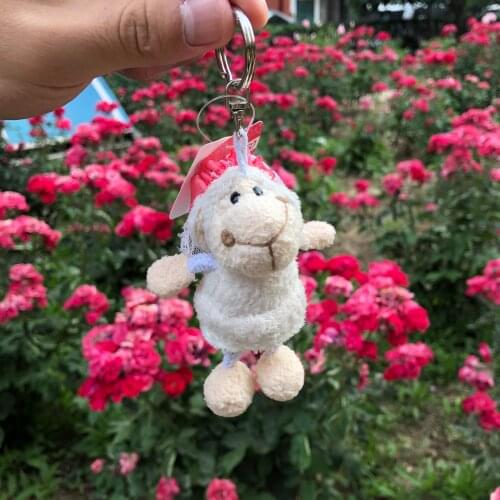 10cm 1pcs Wedding dress wedding dress alpaca wool toy soft wool stuffed toys for children and girls