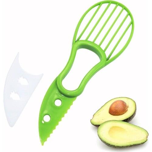 1Pc New Versatile 3 In 1 Avocado Slicer Shea Corer Butter Fruit Peeler Cutter Pulp Separator For Vegetable Tools Kitchen Gadgets