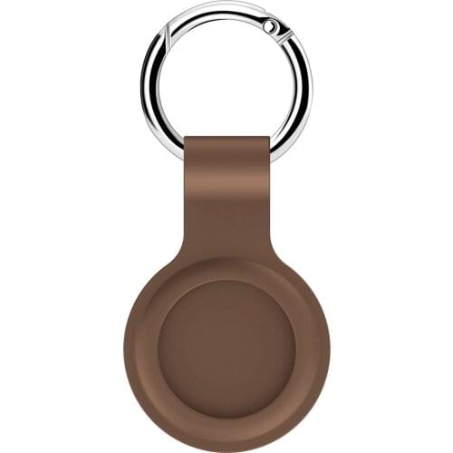 1 Pc For Airtags Silicone Protective Sleeve Case Cover Anti-lost Device Keychain Protect Shell High Quality Smart Accessories