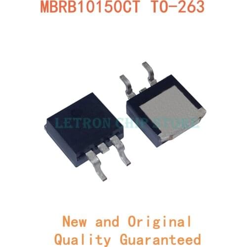 10PCS MBRB10150CT TO-263 10150CT TO263 B10150G D2PAK 10A 150V SMD Schottky diode new and original IC Chipset