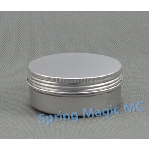 150ml Empty black Aluminum Cream Jar Tin Hair wax Cream Case Cosmetic Pot Lip Balm Eye Cream Packaging Portable Refillable jars