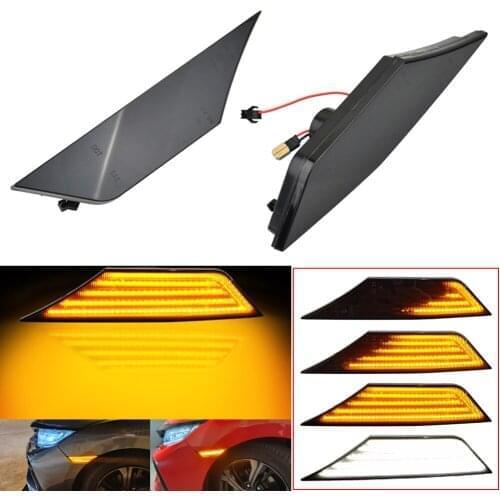 33800TBAA02, 33850TBAA02 Dynamic LED Turn Signal Side Marker Light For Honda Civic 2016 2017 2018 2019 Sedan Coupe Hatchback