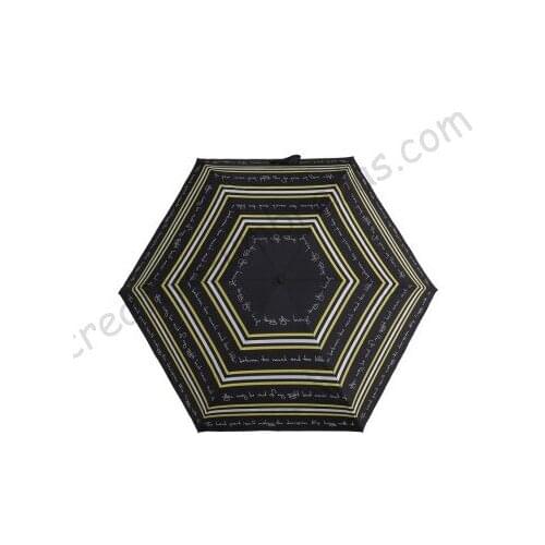 4pcs/lot colour option Five fold 70T aluminium black fiberglass mobile phone pocket umbrella anti-UV melody wave stripe parasol