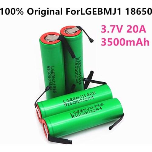 4PCS Original MJ1 3.7 v 3500mah 18650 Lithium Rechargeable Battery For Flashlight batteries for MJ1 18650 battery+DIY nickel