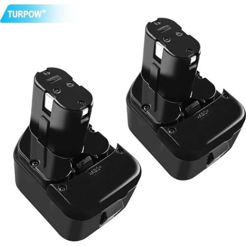 Turpow 12V 3.5Ah Battery For Hitachi EB1214S EB1212S EB1220HS 324360 322434 Eb1220bl DS12DVF3 DN12DY DH15DV EB1220HL Battery