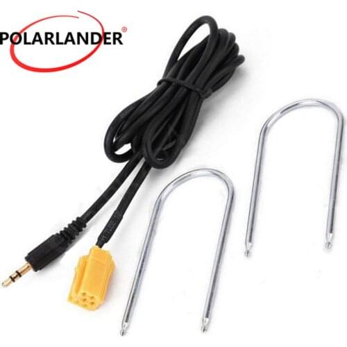 For Fiat Grande/Punto/Alfa 159 Car Stereo Aux input Vehicle Lead Cable Adaptor 3.5MM Audio Player With Two Radio Keys